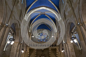 The collegiate church Interior in Neuchatel