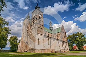 The Collegiate church of Saint Martin in Opatow, the Romanesque church of Saint Martin of Tours placed in Opatow, in Poland.