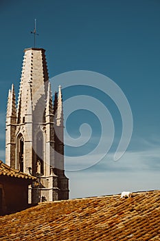 Collegiate Church of Sant Feliu in Girona, Catalonia, Spain