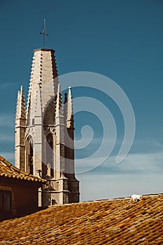 Collegiate Church of Sant Feliu in Girona, Catalonia, Spain