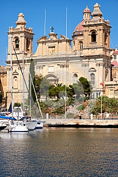 The Collegiate church of St Lawrence in Birgu, Malta