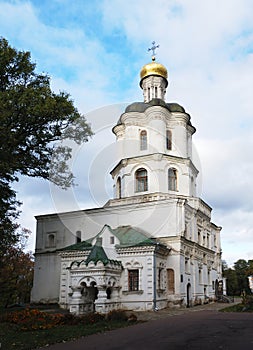 Collegium building with church in Chernigiv Ukrain photo