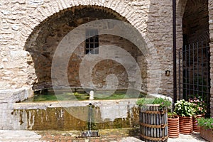 Collepino, medieval village near Spello, Umbria, Italy