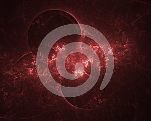 Colliding Worlds. Abstract background.