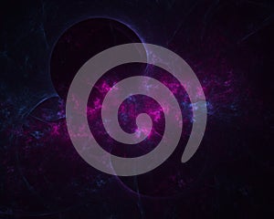 Colliding Worlds. Abstract background.