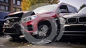 Collision Catastrophe: A Glimpse into the Wreckage of a Severe Car Crash, Generative AI