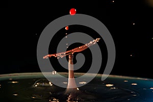 Water splatter and splash.