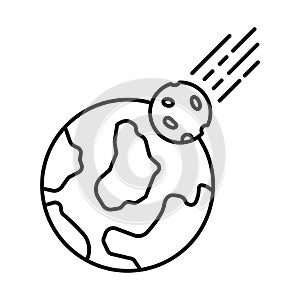 Collision Line Style vector icon which can easily modify or edit