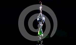 Collision of two drops of water