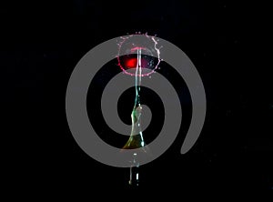 Collision of two drops of water