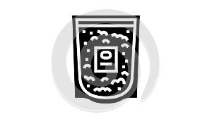 colloidal oatmeal glyph icon animation