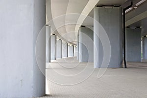 Collonade under the bridge