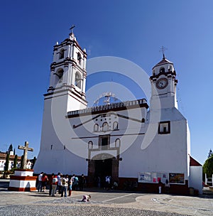 Collonial spanish church in ixtapan de la sal mexico photo