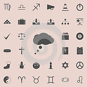 colloquial icon. Detailed set of Minimalistic icons. Premium quality graphic design sign. One of the collection icons for websit photo