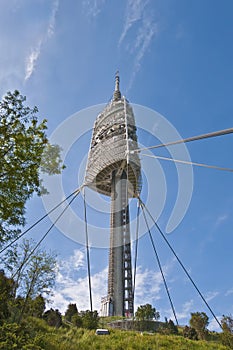 Collserola telecommunications tower at Barcelona, Spain photo