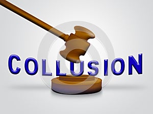 Collusion Report Gavel Showing Russian Conspiracy Or Criminal Collaboration 3d Illustration