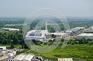 Colnbrook Incinerator, aerial view