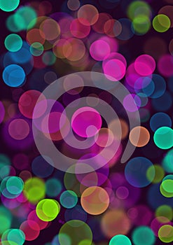 Coloful bubbles background