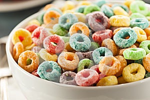 Coloful Fruit Cereal Loops