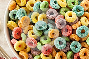 Coloful Fruit Cereal Loops