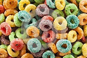 Coloful Fruit Cereal Loops