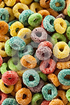 Coloful Fruit Cereal Loops