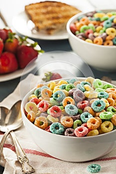 Coloful Fruit Cereal Loops