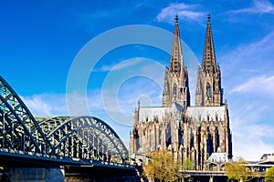 Cologne Cathedral on a beautiful summer day