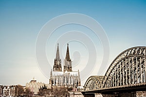 Cologne Cathedral and Bridge, Germany