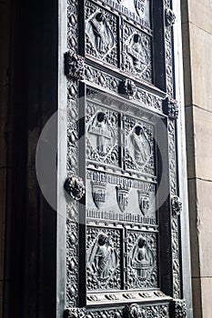 Cologne Cathedral door wing with rich relief decoration