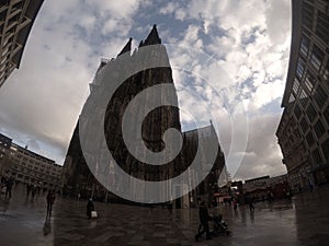 Cologne cathedral from the front