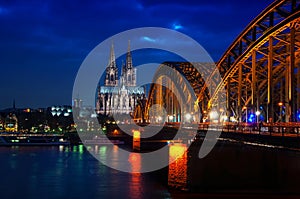 Cologne Cathedral, Germany at night