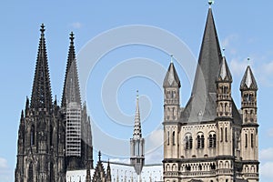 Cologne Cathedral and Gross St. Martin