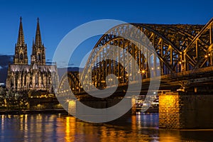 Cologne Cathedral and the Hohenzollern Bridge