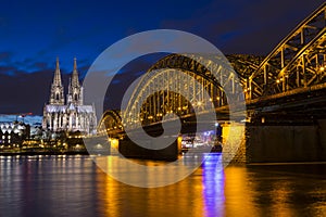 Cologne Cathedral and the Hohenzollern Bridge