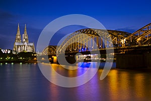 Cologne Cathedral and Hohenzollern Bridge