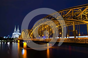 Cologne Cathedral and Hohenzollern Bridge