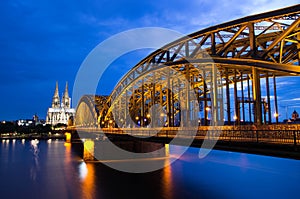 Cologne Cathedral and Hohenzollern Bridge