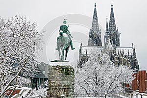 Cologne Cathedral and Museum Ludwig in Cologne am Rhein / GermanyDom und Museum Ludwig in KÃ¶ln am Rhein / Deutschland