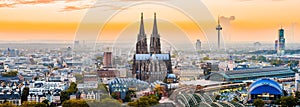 Cologne Cathedral At Sunset