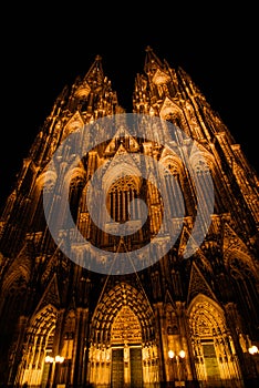 Cologne Dom by night