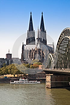 Cologne, Dom View from the river