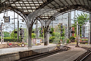 Cologne main rail station, Germany, North Rhine-Westphalia