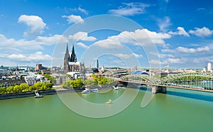 Cologne Skyline with Cathedral Dom
