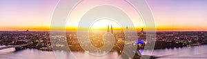 Cologne sunset Panorama