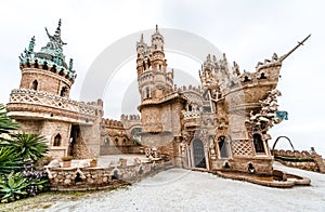 Colomares Castle in Benalmadena town. Spain photo
