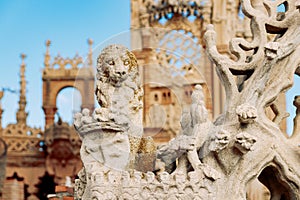 Colomares Monument Castle, dedicated to Christopher Columbus. Benalmadena Malaga Spain.