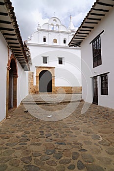 Colombia, Colonial Carmen church in Villa de Leyva