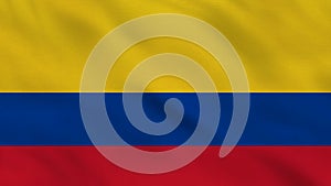 Colombia Crumpled Fabric Flag Intro.