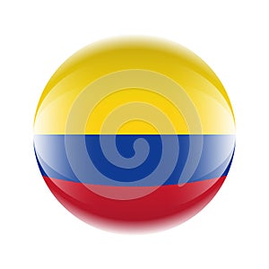 Colombia flag icon in the